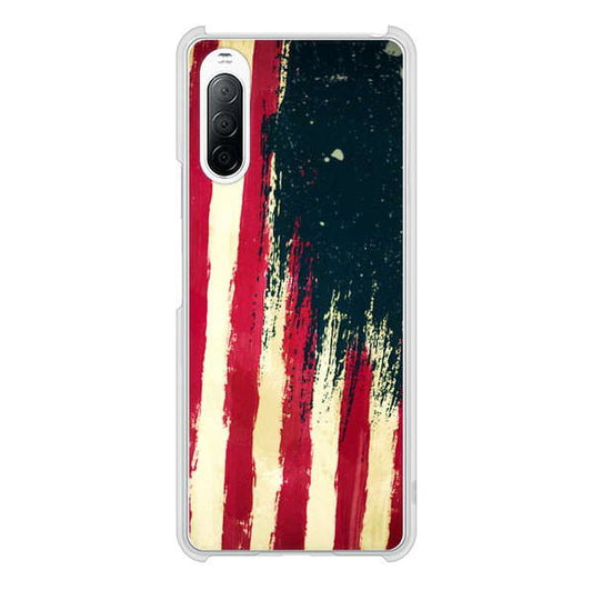 Xperia 10 II SO-41A docomo 高画質仕上げ 背面印刷 ハードケース 【MI805 ヴィンテージアメリカ】