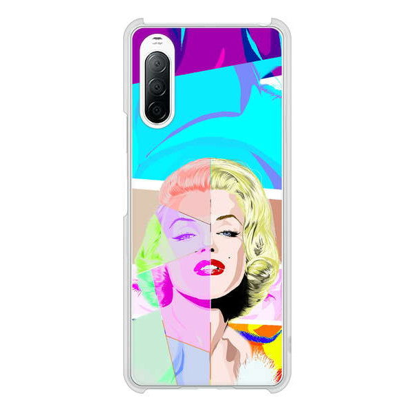 Xperia 10 II SO-41A docomo 高画質仕上げ 背面印刷 ハードケース マリリンモンローデザイン