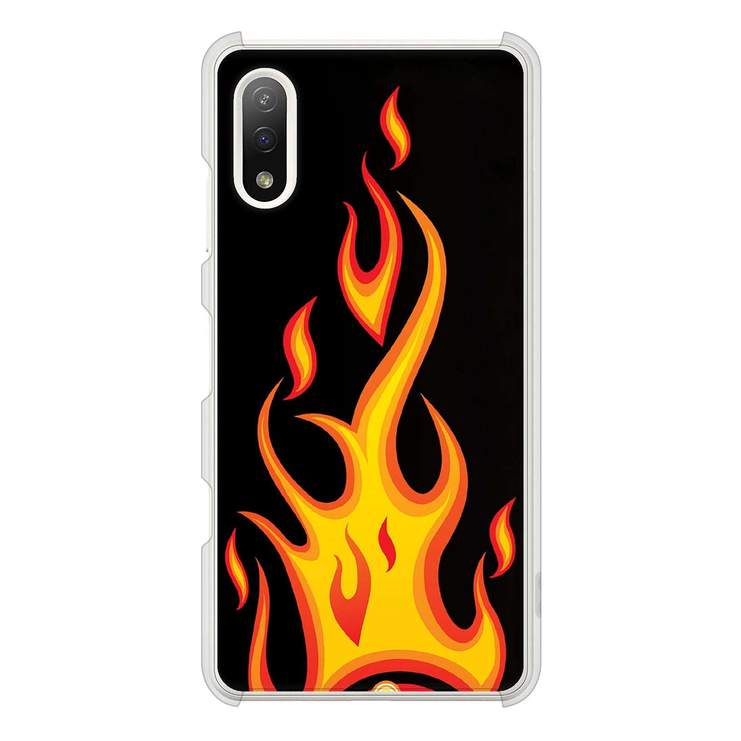 Xperia Ace II SO-41B docomo 高画質仕上げ 背面印刷 ハードケース 【010 ファイヤー】