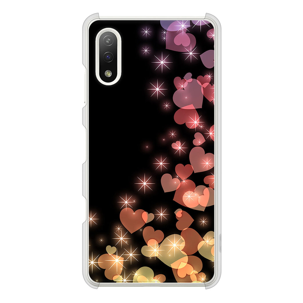 Xperia Ace II SO-41B docomo 高画質仕上げ 背面印刷 ハードケース きらめきハート