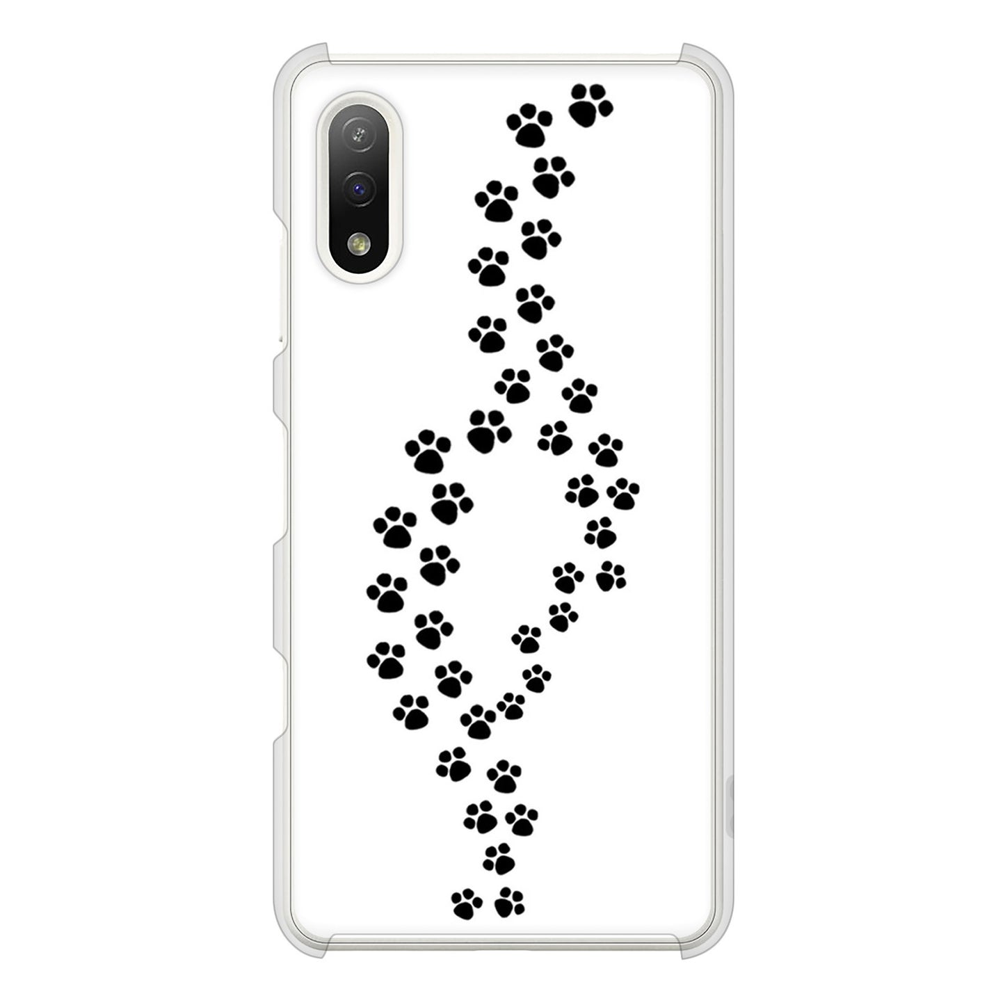 Xperia Ace II SO-41B docomo 高画質仕上げ 背面印刷 ハードケース 【066 あしあと】