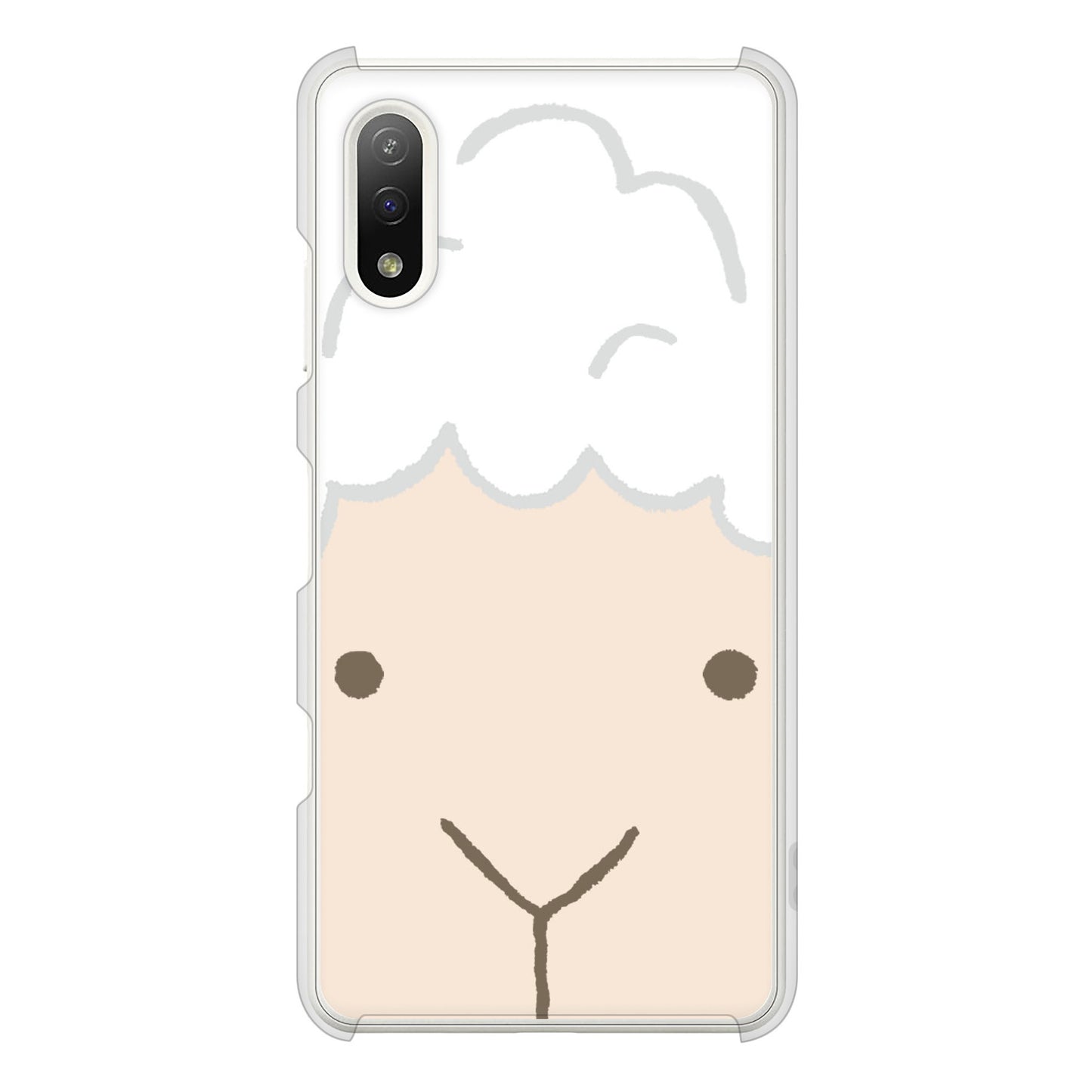 Xperia Ace II SO-41B docomo 高画質仕上げ 背面印刷 ハードケース ドアップアニマル