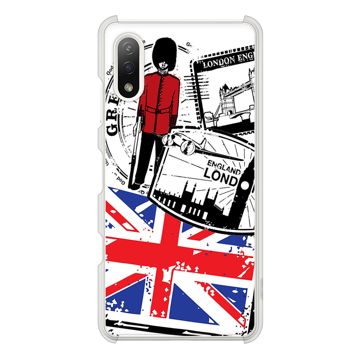 Xperia Ace II SO-41B docomo 高画質仕上げ 背面印刷 ハードケース イギリスの風景