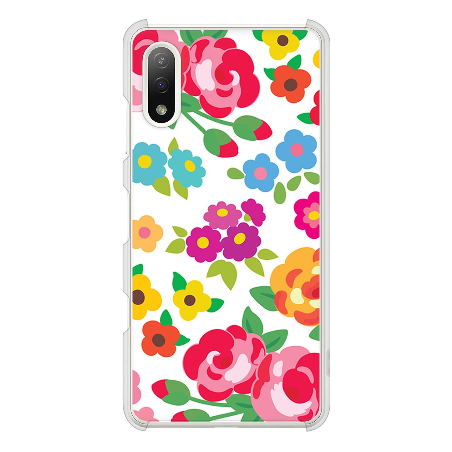 Xperia Ace II SO-41B docomo 高画質仕上げ 背面印刷 ハードケース 【776 5月のフラワーガーデン】