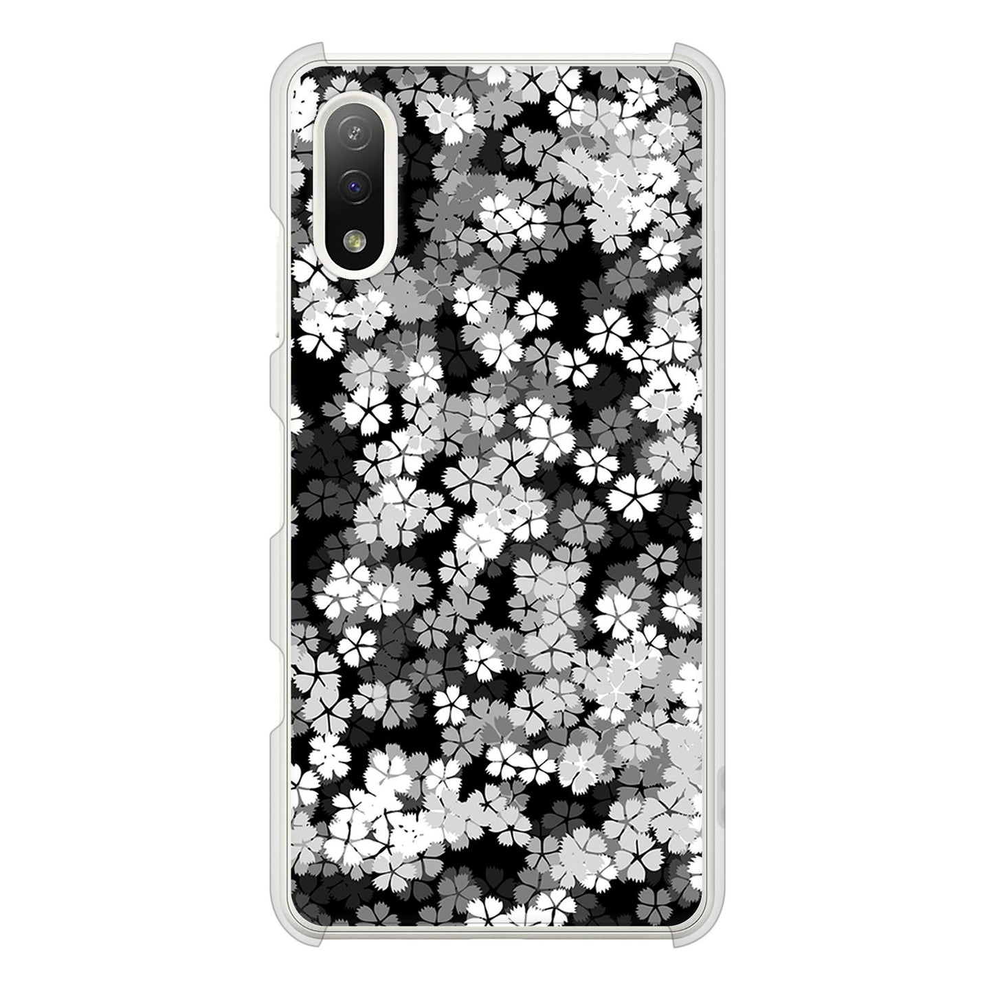 Xperia Ace II SO-41B docomo 高画質仕上げ 背面印刷 ハードケース 【1332 夜桜】