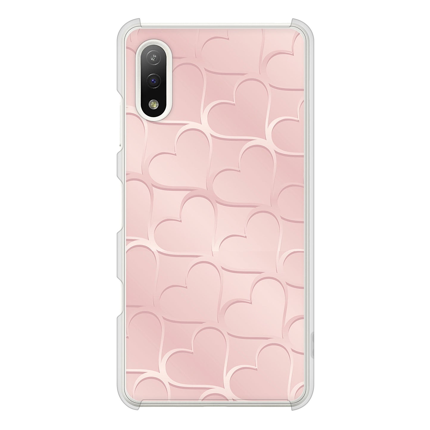 Xperia Ace II SO-41B docomo 高画質仕上げ 背面印刷 ハードケース かくれハート