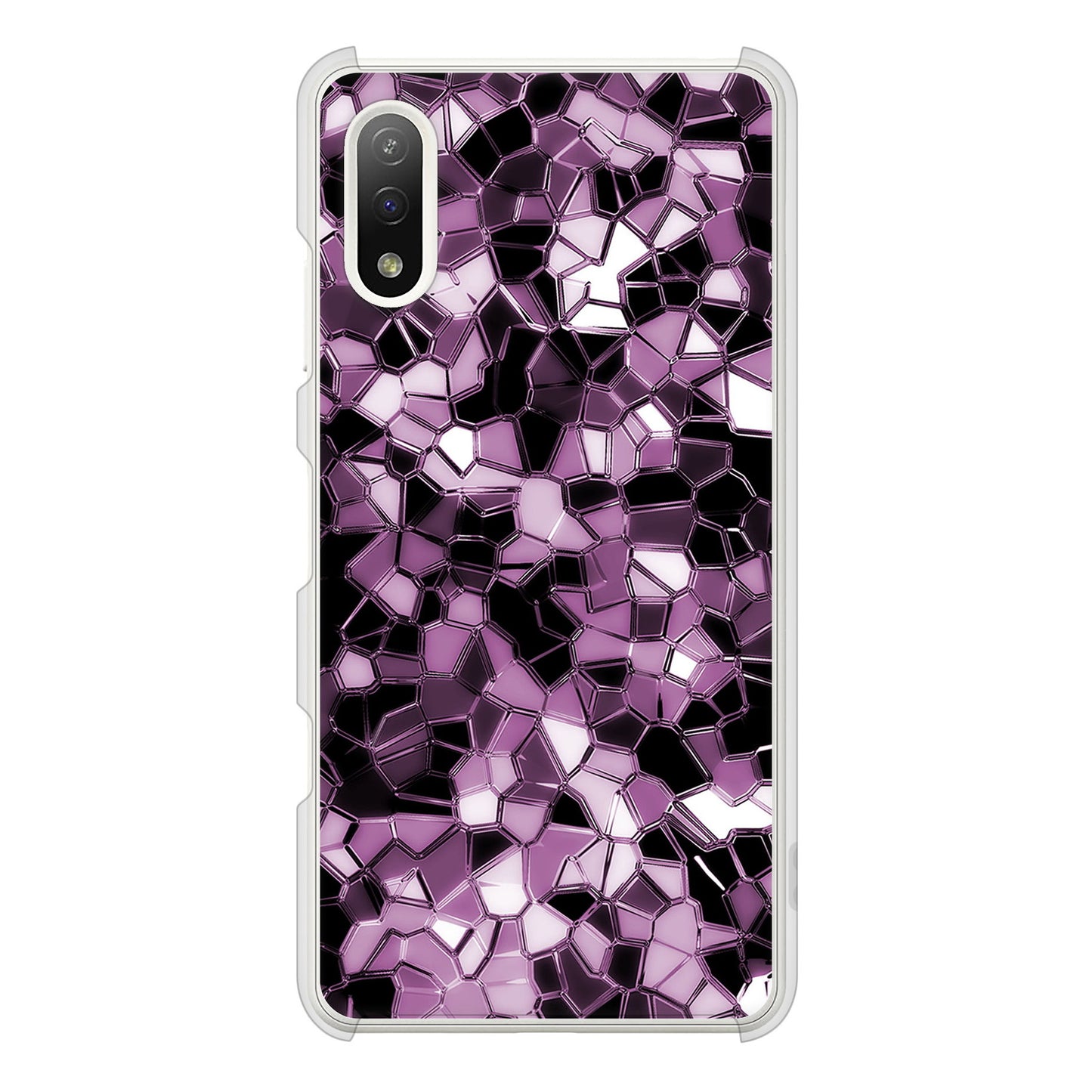 Xperia Ace II SO-41B docomo 高画質仕上げ 背面印刷 ハードケース 【EK837 テクニカルミラーパープル】