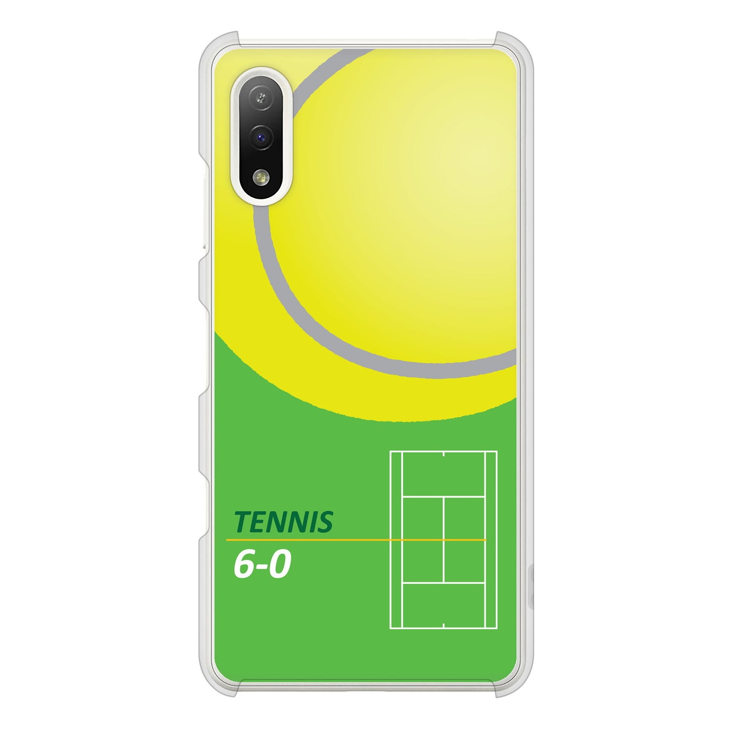 Xperia Ace II SO-41B docomo 高画質仕上げ 背面印刷 ハードケース 【IB920 TENNIS】