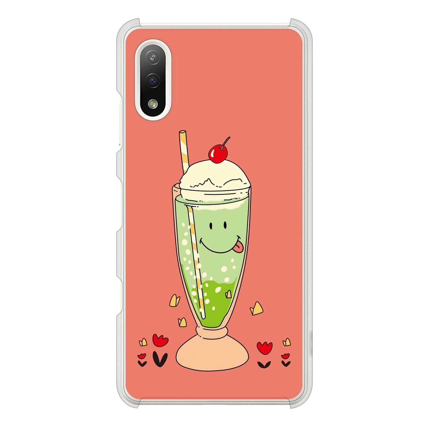 Xperia Ace II SO-41B docomo 高画質仕上げ 背面印刷 ハードケース スイーツイラスト
