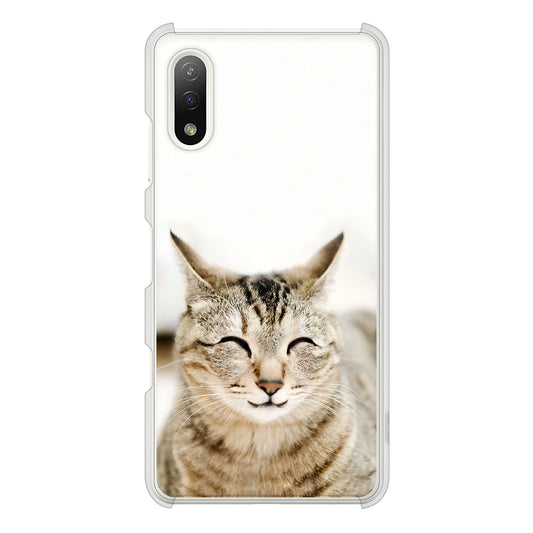 Xperia Ace II SO-41B docomo 高画質仕上げ 背面印刷 ハードケース 【VA801 笑福ねこ】