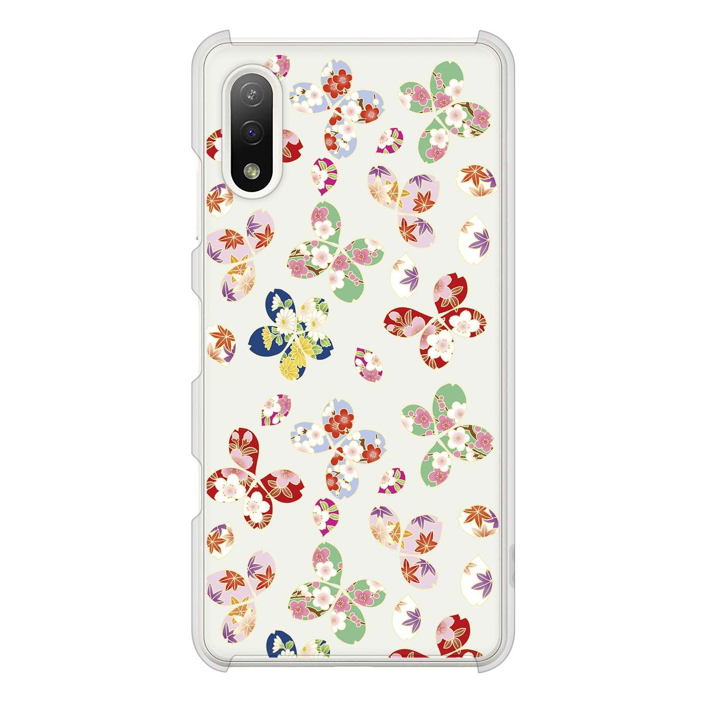 Xperia Ace II SO-41B docomo 高画質仕上げ 背面印刷 ハードケース 和花柄