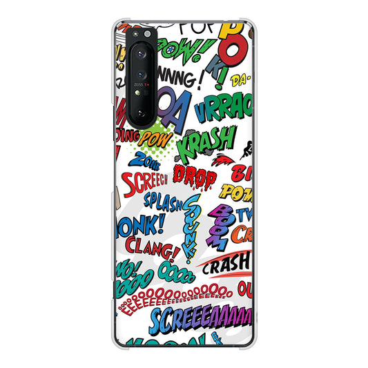 Xperia 1 II SO-51A docomo 高画質仕上げ 背面印刷 ハードケース 【271 アメリカン キャッチコピー】