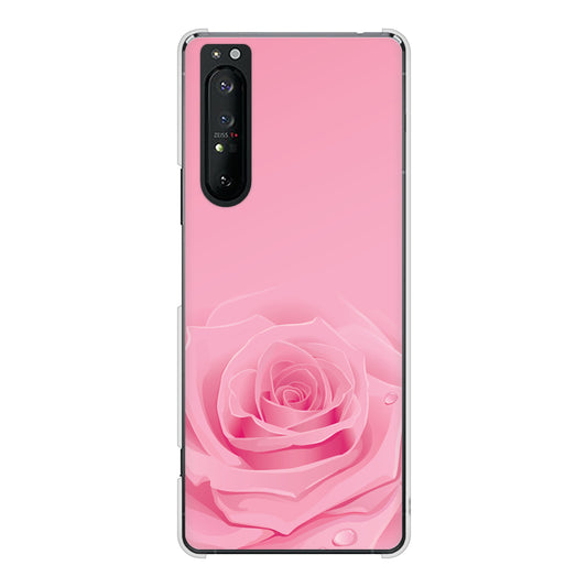 Xperia 1 II SO-51A docomo 高画質仕上げ 背面印刷 ハードケース バラ