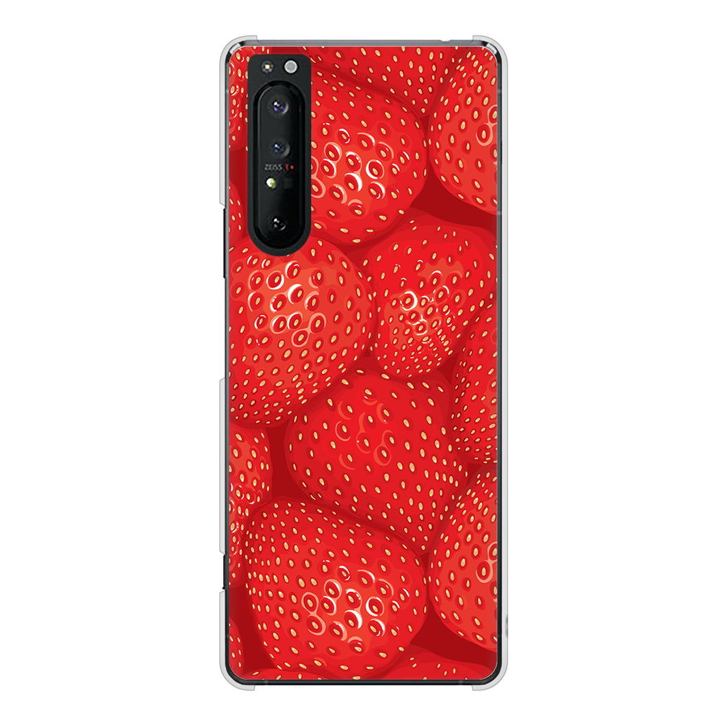 Xperia 1 II SO-51A docomo 高画質仕上げ 背面印刷 ハードケース スイーツ