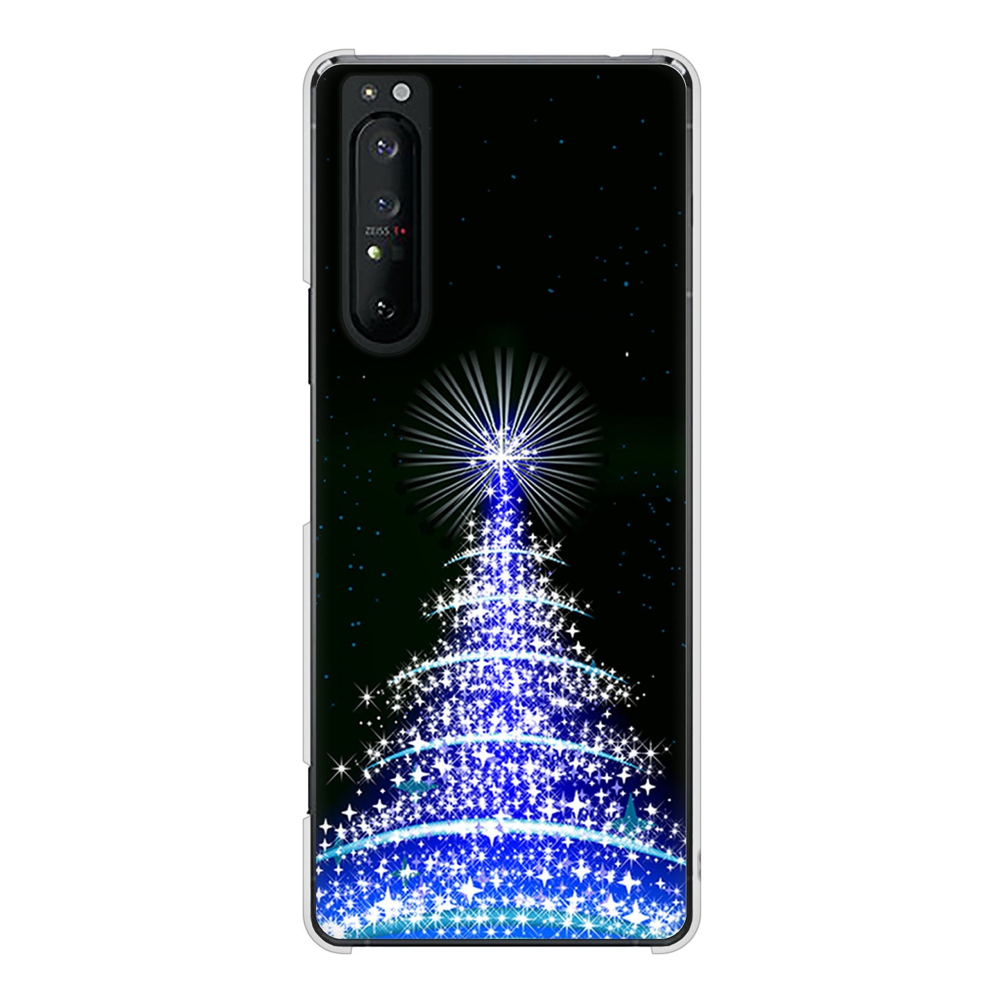 Xperia 1 II SO-51A docomo 高画質仕上げ 背面印刷 ハードケース クリスマス