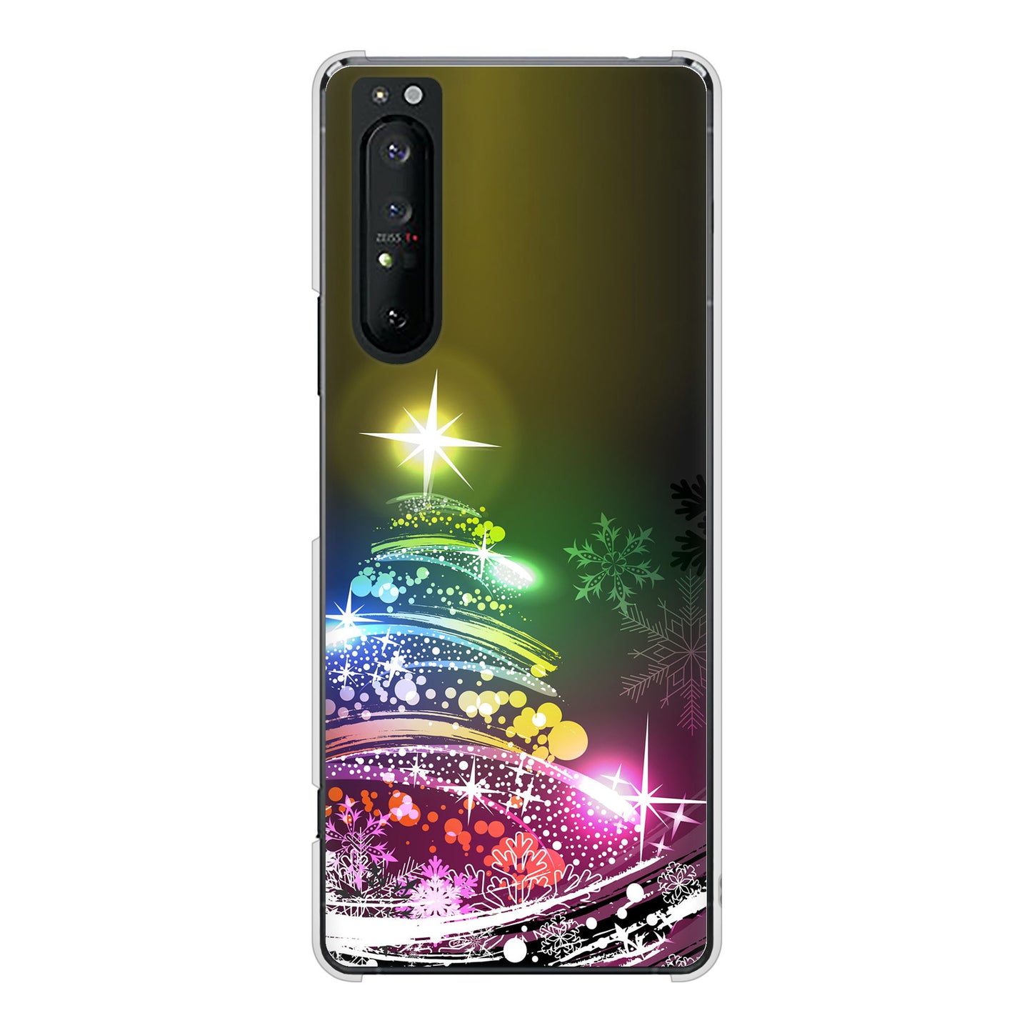 Xperia 1 II SO-51A docomo 高画質仕上げ 背面印刷 ハードケース クリスマス