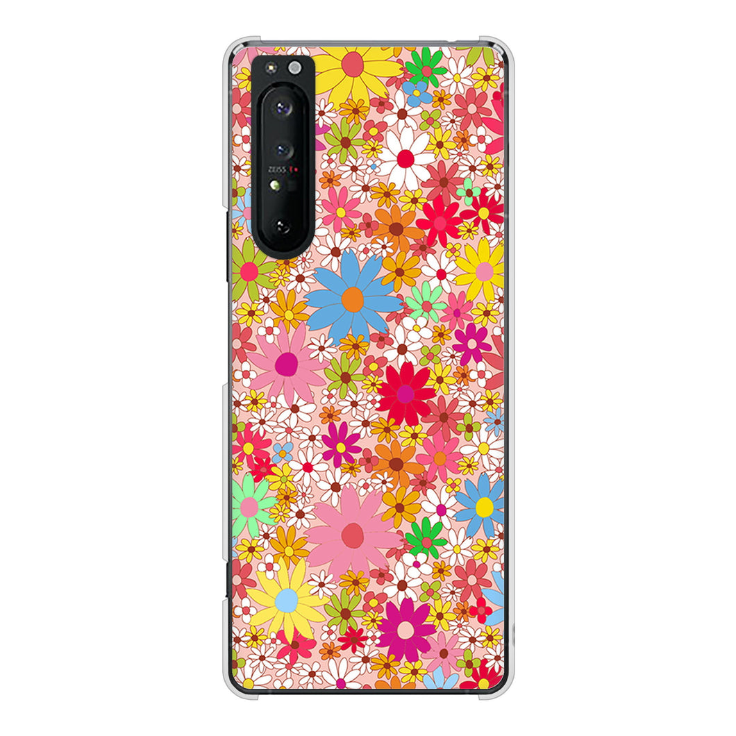 Xperia 1 II SO-51A docomo 高画質仕上げ 背面印刷 ハードケース リバティプリント