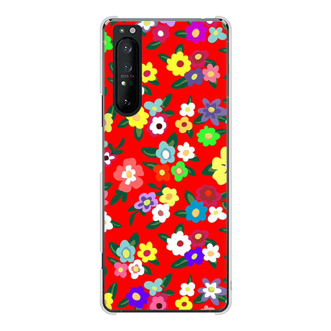 Xperia 1 II SO-51A docomo 高画質仕上げ 背面印刷 ハードケース リバティプリント