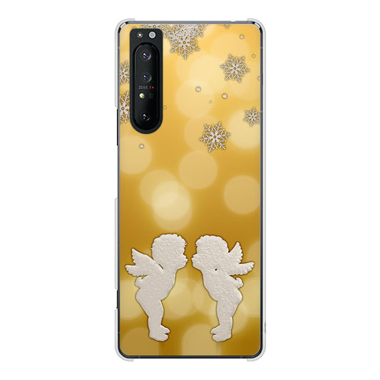 Xperia 1 II SO-51A docomo 高画質仕上げ 背面印刷 ハードケース エンジェル