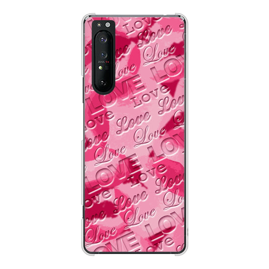 Xperia 1 II SO-51A docomo 高画質仕上げ 背面印刷 ハードケース フラワーヴェルニ