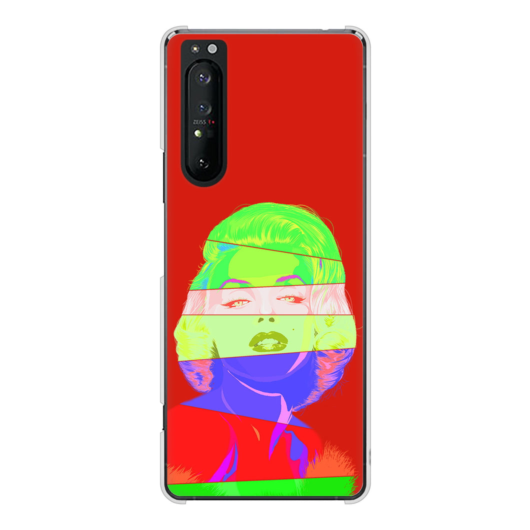 Xperia 1 II SO-51A docomo 高画質仕上げ 背面印刷 ハードケース マリリンモンローデザイン