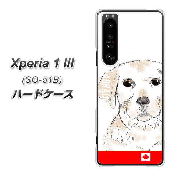 docomo エクスペリア1 III SO-51B 高画質仕上げ 背面印刷 ハードケース【YD821 ラブラドールレトリバー02】