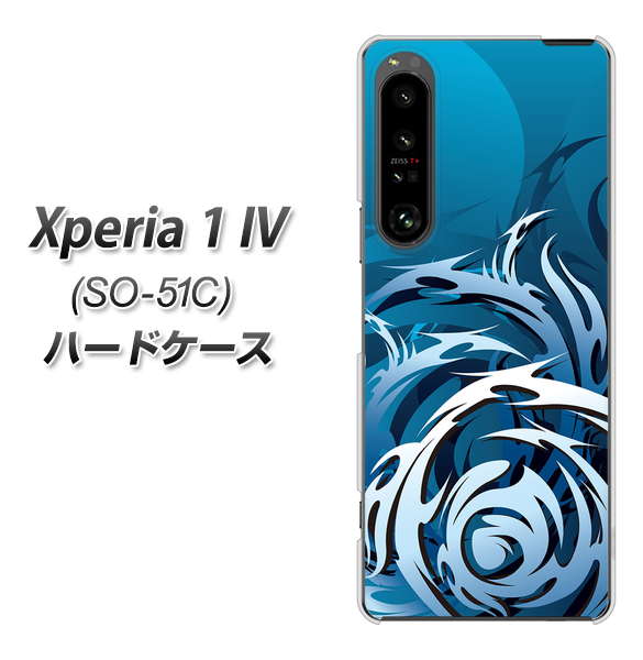 Xperia 1 IV SO-51C docomo 高画質仕上げ 背面印刷 ハードケース【731 ドラゴンサークル】