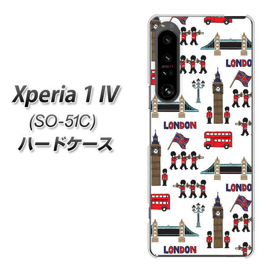 Xperia 1 IV SO-51C docomo 高画質仕上げ 背面印刷 ハードケース【EK811 ロンドンの街】
