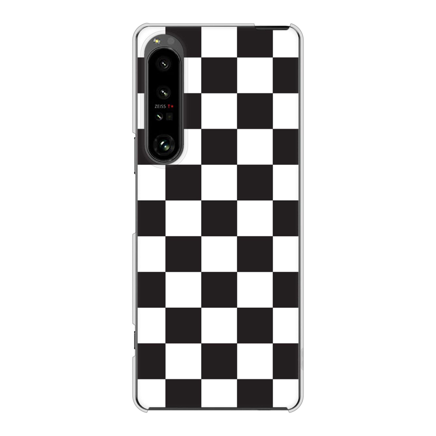 Xperia 1 V SO-51D docomo 高画質仕上げ 背面印刷 ハードケース 【151 フラッグチェック】