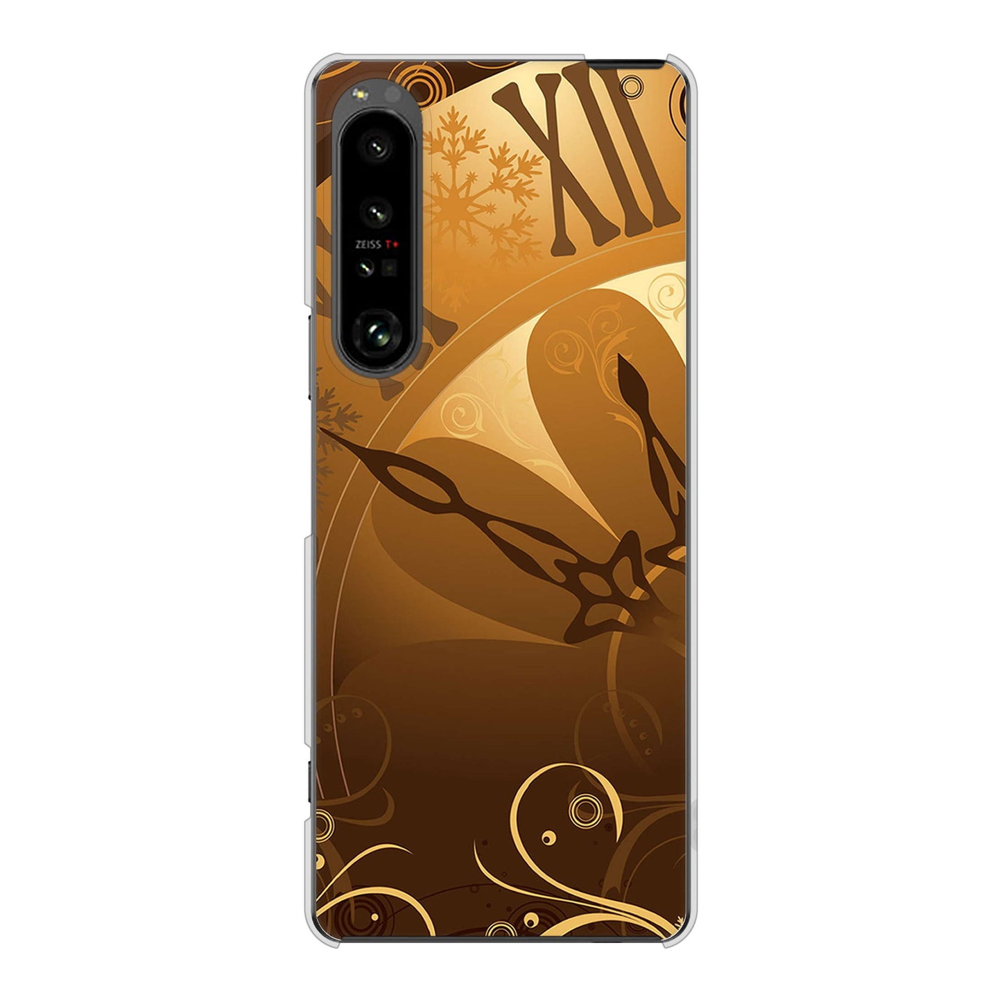 Xperia 1 V SO-51D docomo 高画質仕上げ 背面印刷 ハードケース 【185 時を刻む針】