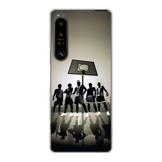 Xperia 1 V SO-51D docomo 高画質仕上げ 背面印刷 ハードケース 【389 クールバスケ】