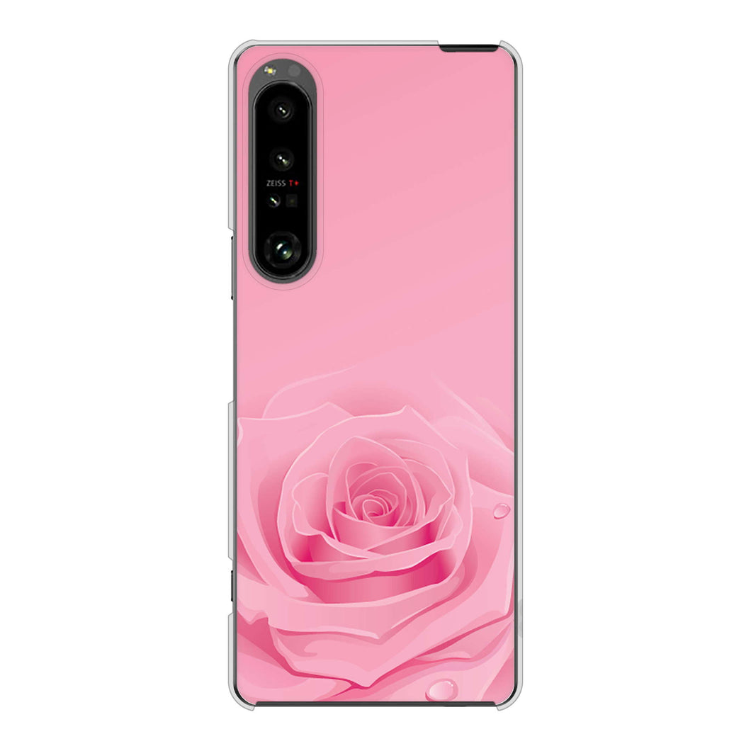 Xperia 1 V SO-51D docomo 高画質仕上げ 背面印刷 ハードケースバラ