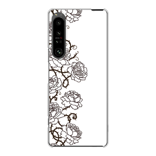 Xperia 1 V SO-51D docomo 高画質仕上げ 背面印刷 ハードケース 【467 イバラ】