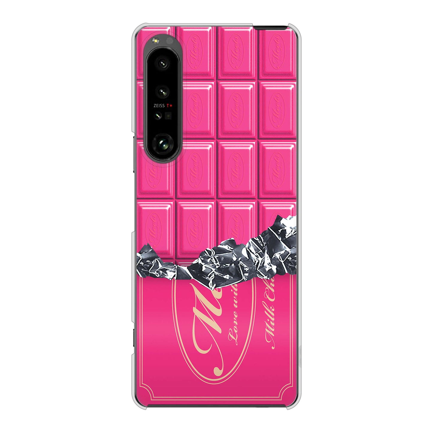 Xperia 1 V SO-51D docomo 高画質仕上げ 背面印刷 ハードケース板チョコ