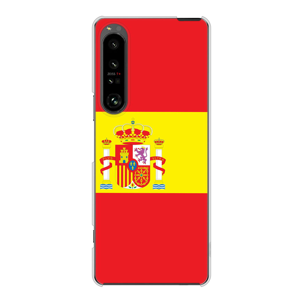 Xperia 1 V SO-51D docomo 高画質仕上げ 背面印刷 ハードケース国旗