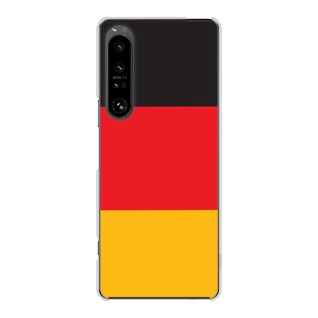 Xperia 1 V SO-51D docomo 高画質仕上げ 背面印刷 ハードケース国旗