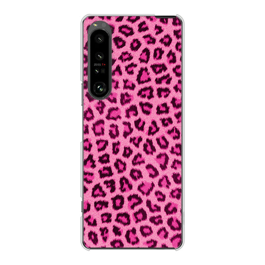 Xperia 1 V SO-51D docomo ヒョウ柄ベーシックS ハードケース 背面印刷