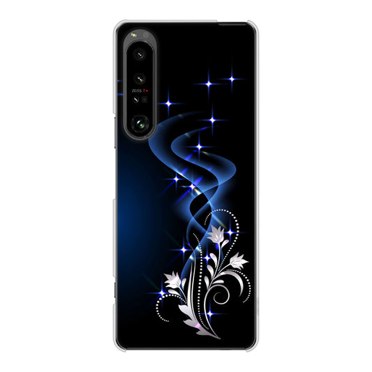 Xperia 1 V SO-51D docomo 高画質仕上げ 背面印刷 ハードケース 【1278 華より昇る流れ】