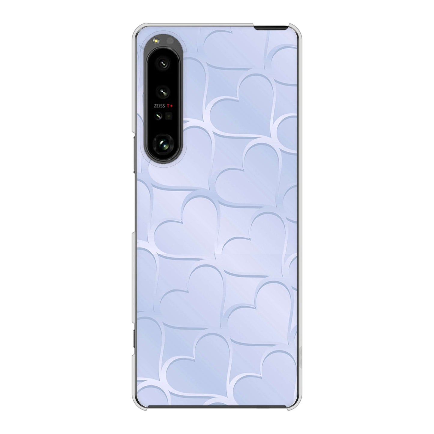 Xperia 1 V SO-51D docomo 高画質仕上げ 背面印刷 ハードケースかくれハート