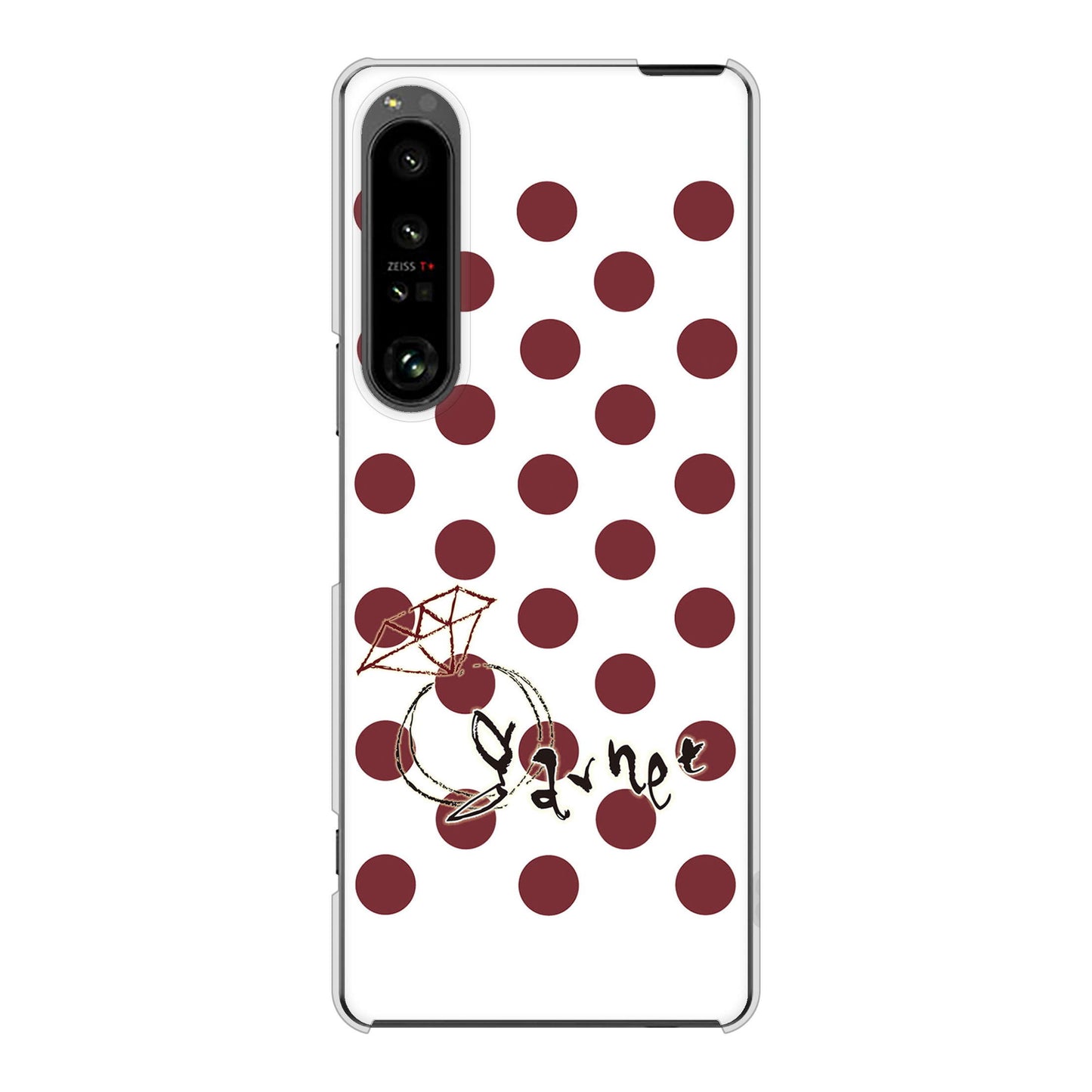Xperia 1 V SO-51D docomo 高画質仕上げ 背面印刷 ハードケース大野詠舟 誕生石