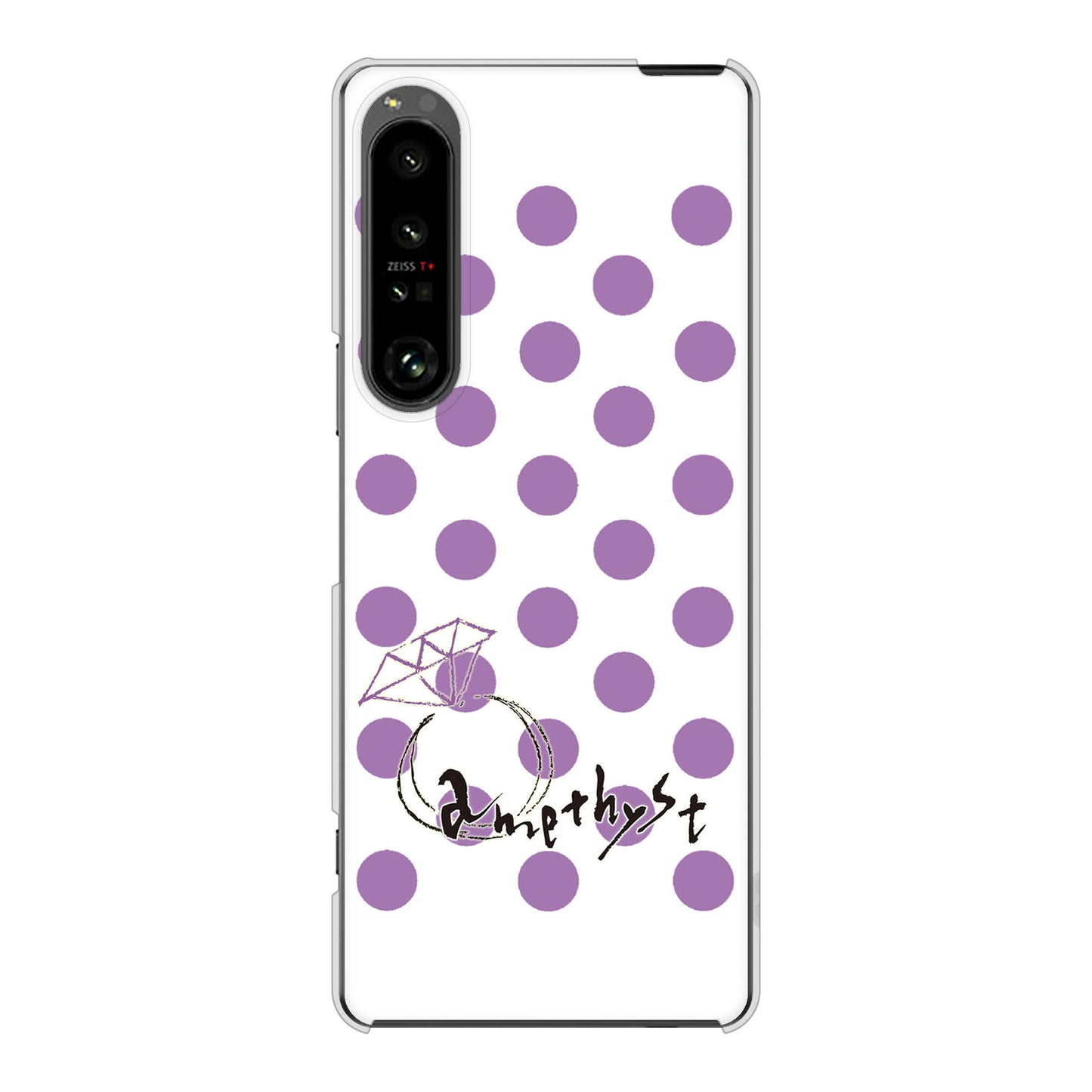 Xperia 1 V SO-51D docomo 高画質仕上げ 背面印刷 ハードケース大野詠舟 誕生石