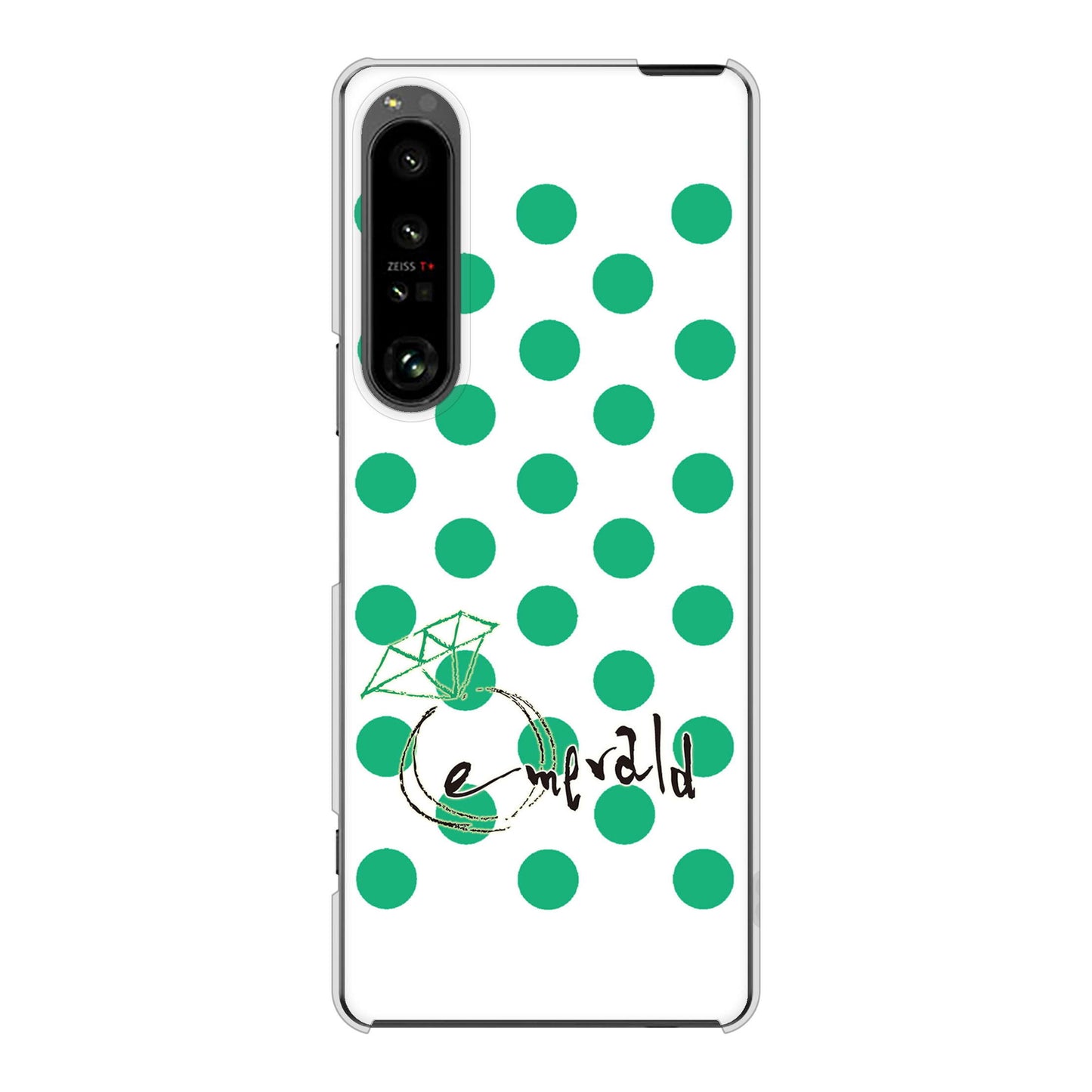 Xperia 1 V SO-51D docomo 高画質仕上げ 背面印刷 ハードケース大野詠舟 誕生石