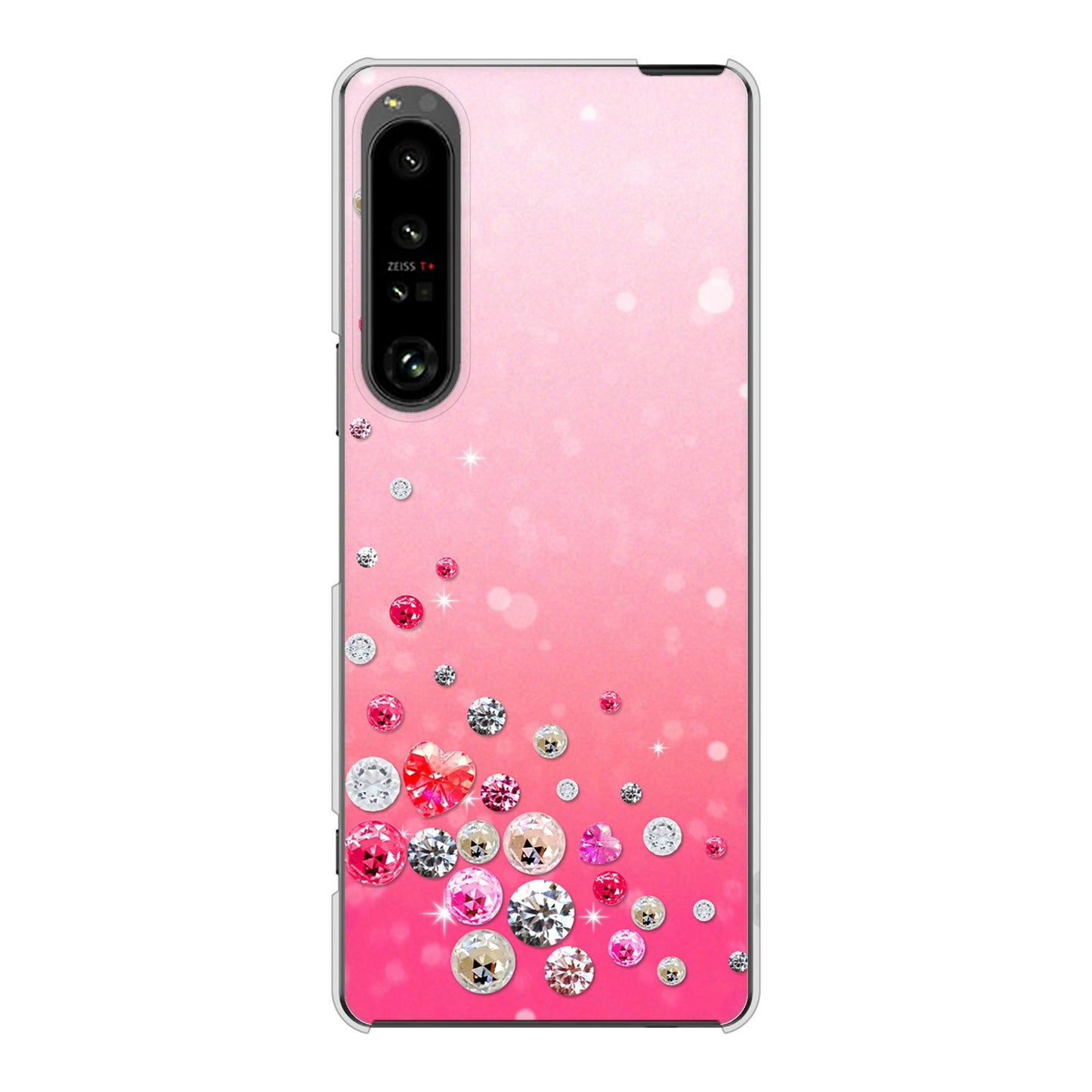 Xperia 1 V SO-51D docomo 高画質仕上げ 背面印刷 ハードケーススワロデコ風プリント