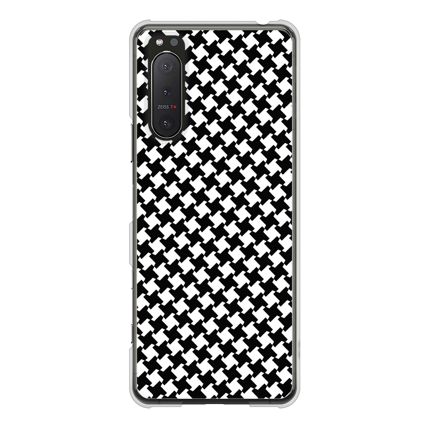 Xperia 5II SO-52A docomo 高画質仕上げ 背面印刷 ハードケース 【514 和柄&筆文字 風車】