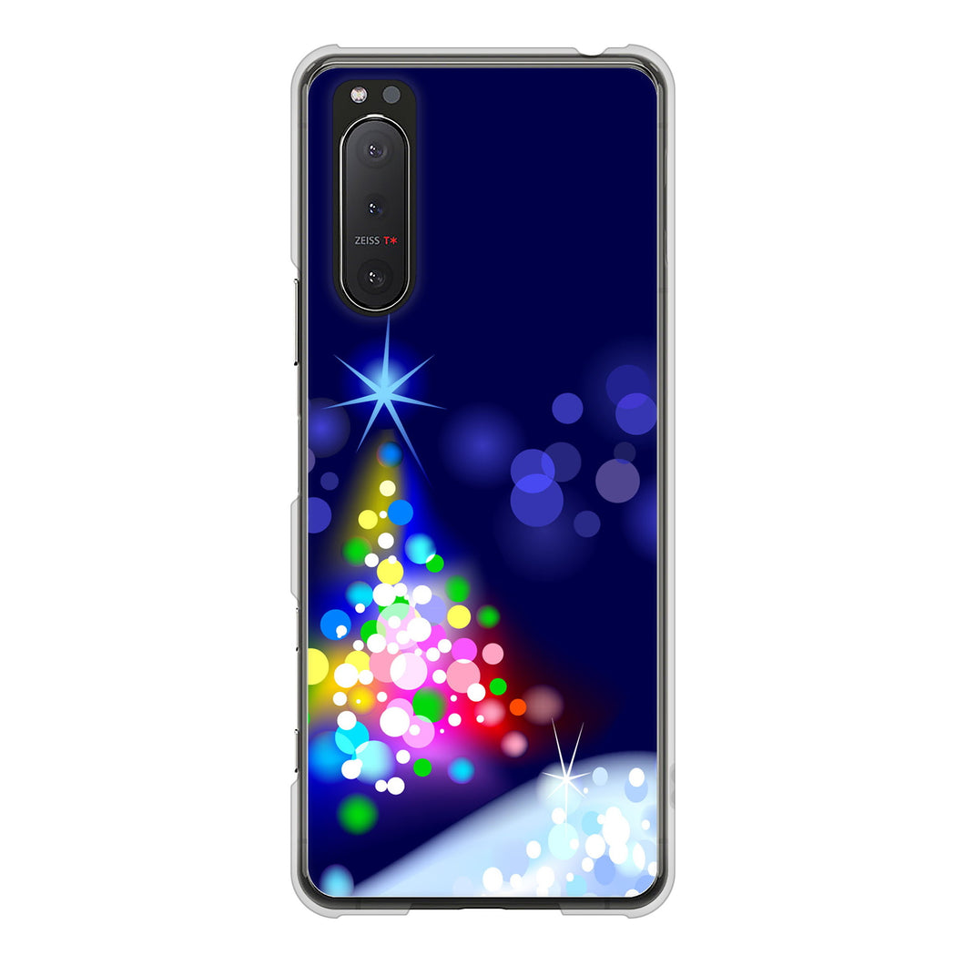 Xperia 5II SO-52A docomo 高画質仕上げ 背面印刷 ハードケース クリスマス