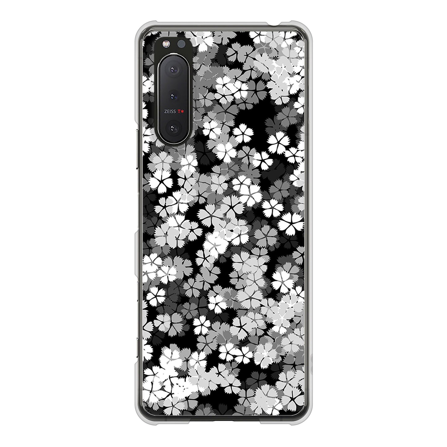 Xperia 5II SO-52A docomo 高画質仕上げ 背面印刷 ハードケース 【1332 夜桜】