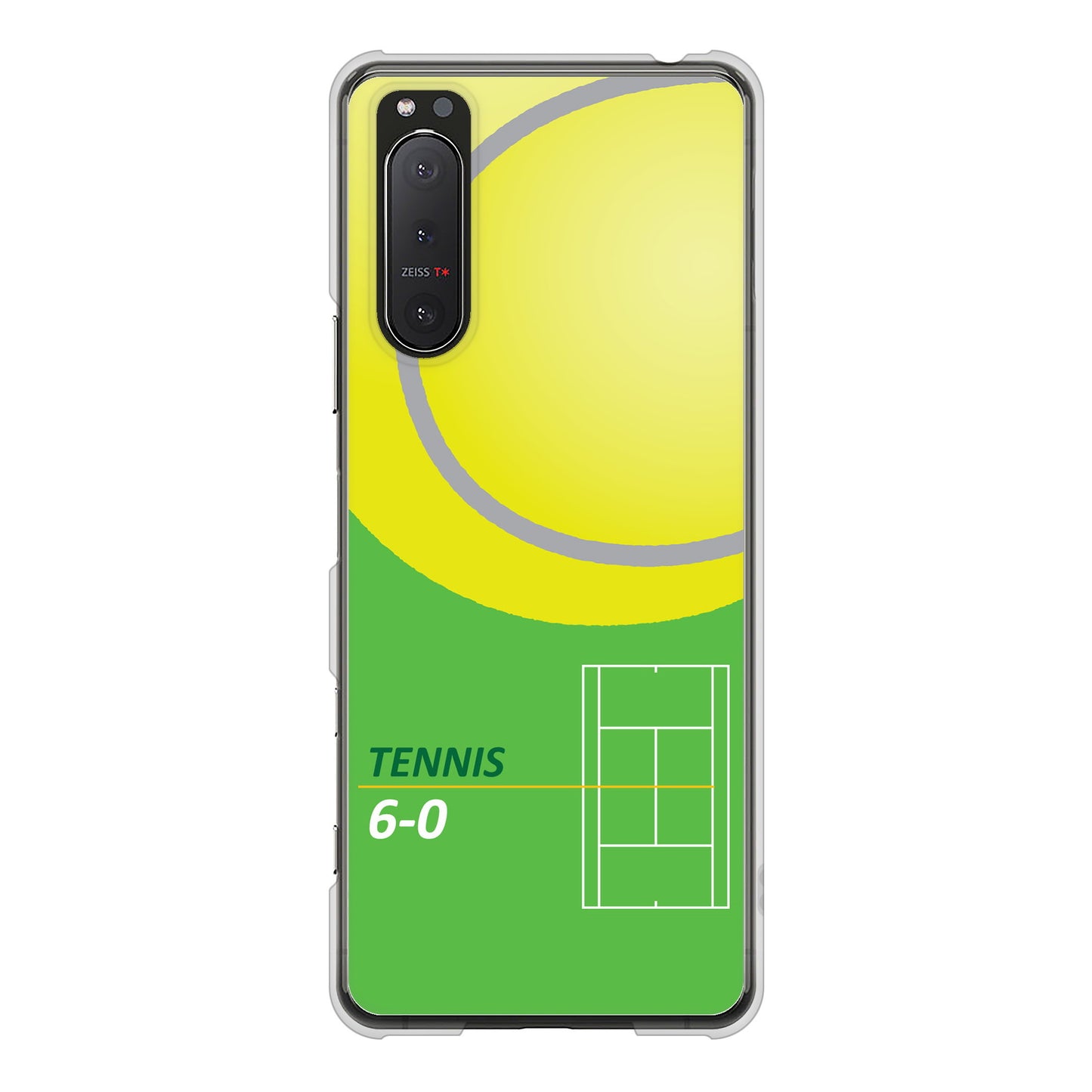 Xperia 5II SO-52A docomo 高画質仕上げ 背面印刷 ハードケース 【IB920 TENNIS】