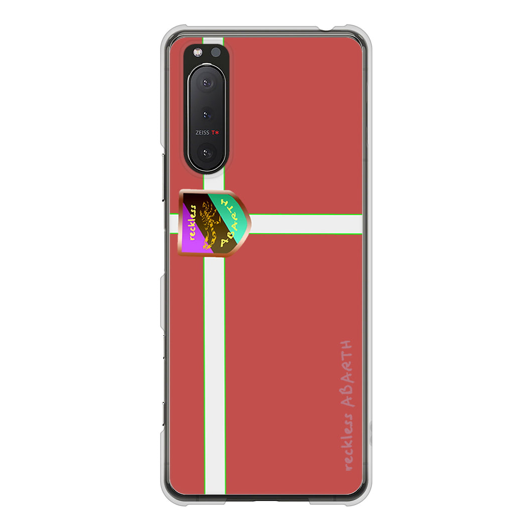 Xperia 5II SO-52A docomo 高画質仕上げ 背面印刷 ハードケース アバルト