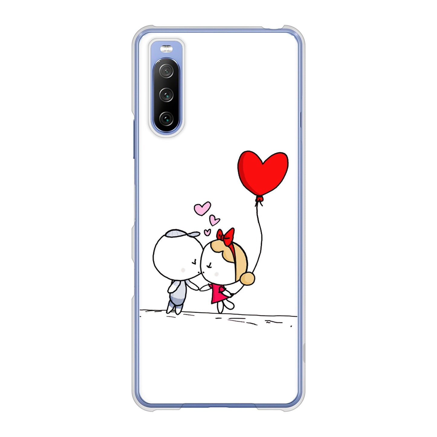 Xperia 10 III SO-52B docomo 高画質仕上げ 背面印刷 ハードケース カップル