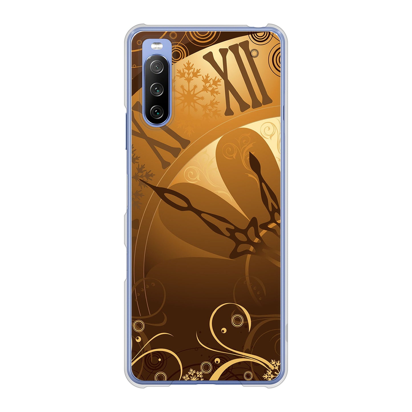 Xperia 10 III SO-52B docomo 高画質仕上げ 背面印刷 ハードケース 【185 時を刻む針】